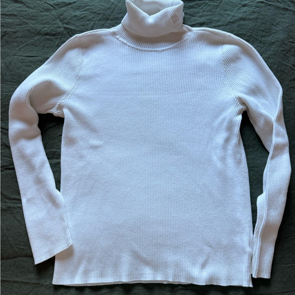 Lauren Ralph Lauren Classic White Turtleneck Sweater